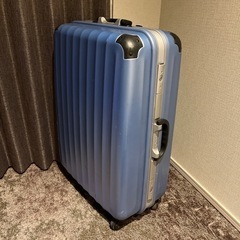 大型スーツケース　水色