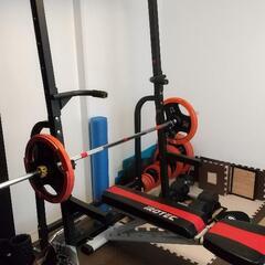 ワサイハーフラック&アイロテックインクラインベンチ