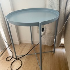 IKEA サイドテーブル　ブルー