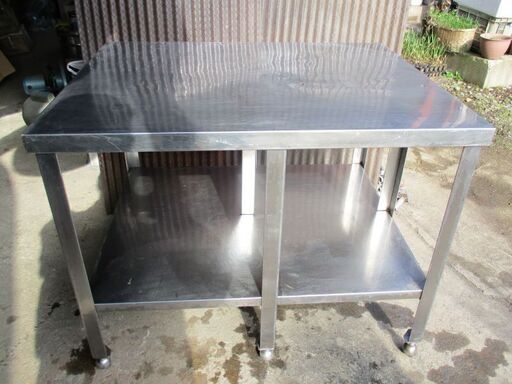 中古　ステンレス製　作業台　直接引き取り