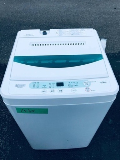 ①✨2019年製✨1530番 ヤマダ電機✨全自動電気洗濯機✨YWM-T45G1‼️