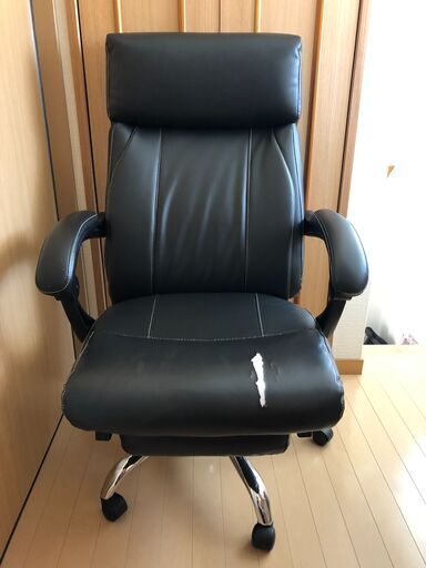 ニトリリクライニングワークチェアジズbkオットマン付き黒 リュウセイ 有松の椅子 チェア の中古あげます 譲ります ジモティーで不用品の処分