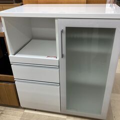 レンジ台　ニトリ　ホワイト レンジ台収納(幅60cm ハイタイプ ホワイト) | ニトリネット【公式