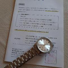 【ほぼ新品】カシオ腕時計(保証書付き)