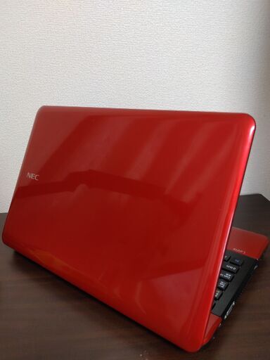 綺麗　赤NEC　高速SSD240 Corei5 搭載　メモリ4G CD/DVD/読み書き　Wifi対応 テンキー