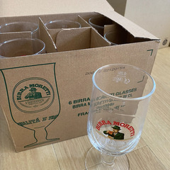 Birra Morettiイタリアビールグラス(新品)