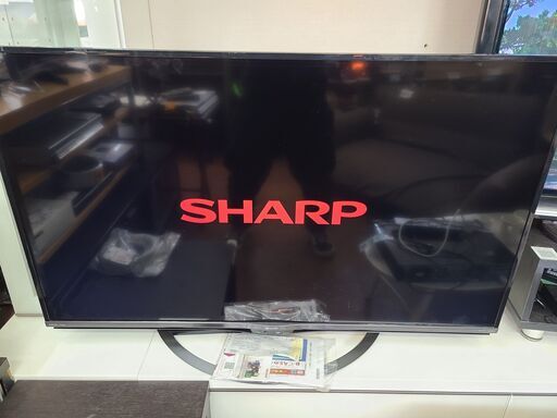 シャープ　50V型液晶テレビ　AQUOS　4T-C50AJ1　4K Android TV　回転式スタンド　2018年モデル　※リモコンは純正品ではありません【リサイクルショップどりーむ天保山店】