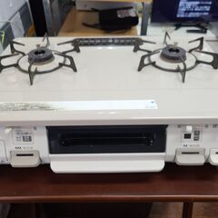 ☆新生活応援☆　●297●　リンナイ　ガスコンロ　LPガス専用　2019年製　KGM640CTBEL　強化力バーナー左側タイプ　安全ロック付き　※電池無し　【リサイクルショップどりーむ天保山店】