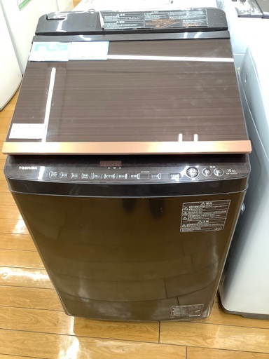 TOSHIBA 縦型洗濯乾燥機　AW-10SV5 2016年製　洗濯10.0kg 乾燥5.0kg 外装使用感、小キズ多数