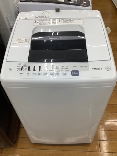 【値下げしました！】HITACHI 全自動洗濯機　NW-70E-W 7.0kg 2020年製