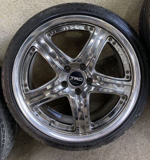★取引終了★値下げ44,000⇒4万円【希少モデル】RAYS製 TRD プレミアム 19インチアルミホイール4本セット