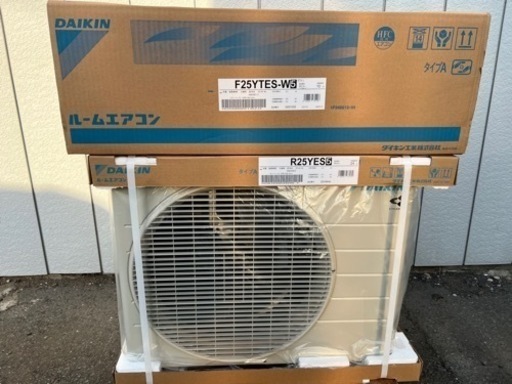 新品未開封■ダイキン ルームエアコン 2.5kw 8畳用 2021年モデル S25YTES-W②■DAIKIN 家庭用 単相100V 新冷媒R32