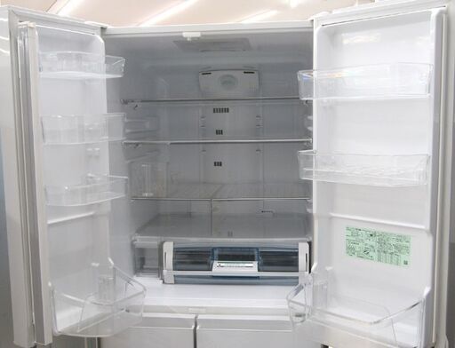 日立/HITACHI 6ドア冷凍冷蔵庫 R-XG5600G 17年製 555L ホワイト系 フレンチドア 両開き ノンフロン