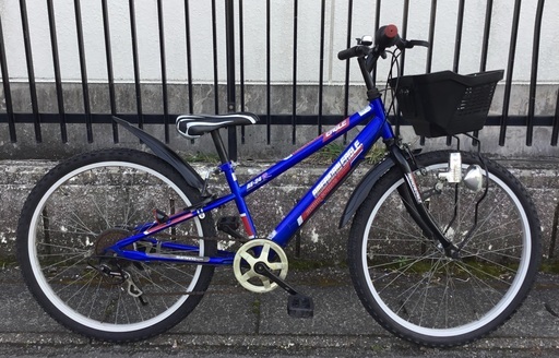 ＜整備・良品＞アメリカンイーグル・24インチ・ジュニア自転車  ○シマノ変速6段シフト・洗車済・不要自転車無料引取りあり