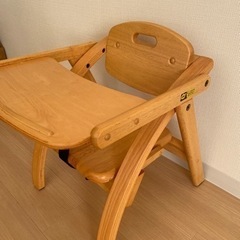 KATOJI ベビーチェア　ローチェア　木製