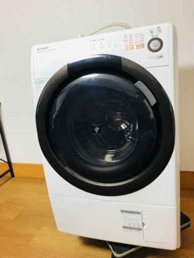 SHARP　ドラム式洗濯乾燥機6.0kg/3.0kg マンションサイズ 　ES-S60-WL