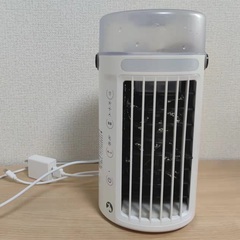 冷風機　小型　送風･冷却加湿･空気清浄　13 x 13 x 26 cm