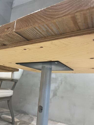 正方形テーブル 70cm　古材テーブル　ダイニングテーブル 足場板 無垢木\u2028＊８脚あります！