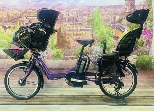3460電動自転車ヤマハキッス２０インチ 紫