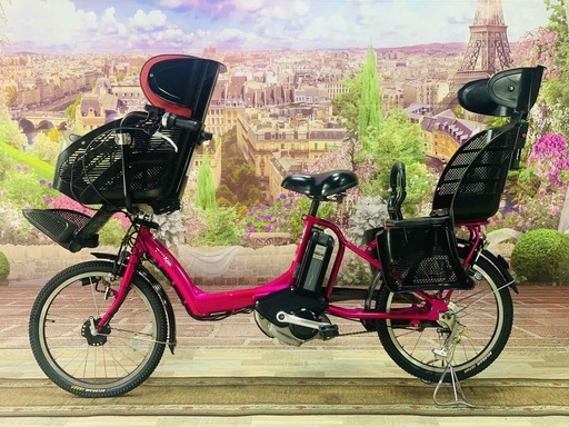 3448電動自転車ヤマハキッス２０インチ ピンク