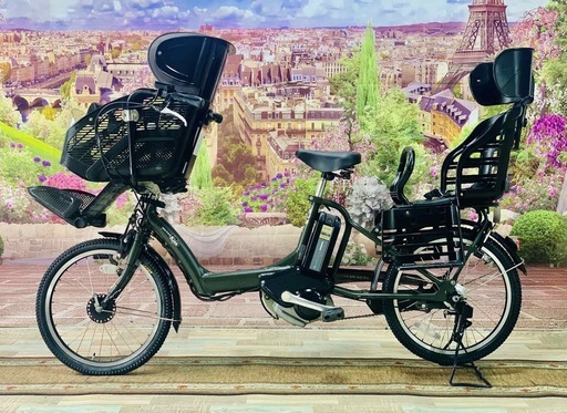 3424電動自転車ヤマハキッス２０インチ　緑