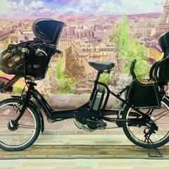 【良好品】 3380電動自転車ヤマハキッス20インチ 黒 - 自転車本体