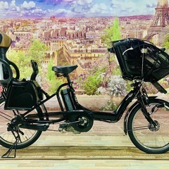 【良好品】 3380電動自転車ヤマハキッス20インチ 黒 - 自転車本体