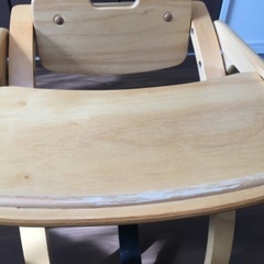 大和屋　アーチ木製ローチェア　離乳食　ベビーチェア　木製椅子 - 子供用品