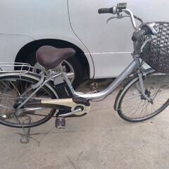 電動自転車 ブリジストン アシスタ 24インチ 3速 LEDライト付 シルバー