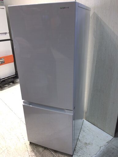 値下げ■6280■美品■HITACHI RL-154JA 日立 2019年製２ドア冷蔵庫 ノンフロン冷凍冷蔵庫 154リットル