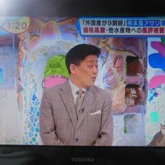 【ネット決済・配送可】TOSHIBA　テレビ　19A8000　2...