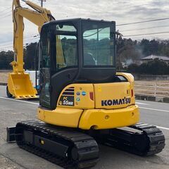 T-0079】コマツ PC55MR-5NO 2016年 5.5tクラス 808h キャビン AC 盗難 