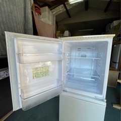 【リサイクルサービス八光　田上店　安心の1か月保証　配達・設置OK】シャープ SHARP SJ-14X-W [冷蔵庫 (137L・つけかえどっちもドア) 2ドア ホワイト系]