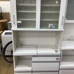 トレファク花小金井店】レンジボード/2枚扉レンジボード/ホワイト/中古 