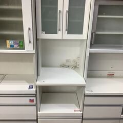 トレファク花小金井店】レンジボード/2枚扉レンジボード/ホワイト/中古 