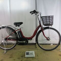 B724★整備済み　中古電動自転車★YAMAHA　PASナチュラ　レッドブラウン　8.9Ahバッテリー新品【26インチ】 B724☆整備済み 中古電動自転車☆YAMAHA PASナチュラ レッドブラウン