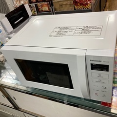 D1*66【ご来店いただける方限定】フラット電子レンジ（Panasonic・2020年製）
