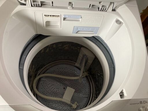 ☆中古 激安！！￥46,800！！＜店長おすすめ！＞SHARP　シャープ　8.0kg　洗濯乾燥機　家電　2019年製　ES-TX8C-W型　【BA62】