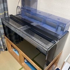 四面ブラック アクリル水槽1200