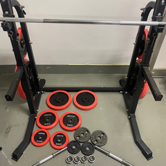 ワサイハーフラック改造済+バーベルダンベルプレートセット