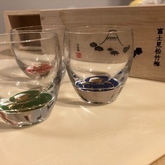【新品未使用】招福杯　富士見松竹梅　冷酒グラス