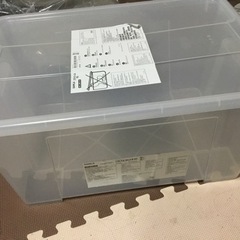 (あげます)IKEA クリア収納ケース２つ
