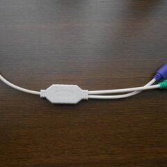 USB-PS2　キーボードとマウスの変換アダプタ 日本語/英語キ...
