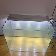 LxWxH 45x23x35 オールガラス水槽　LED ライトT...