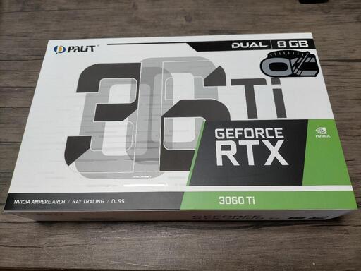 【本日中限定】Palit GeForce RTX3060ti Dual OC8GB （LHR）