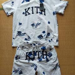 【ネット決済】kith ﾌﾛｰﾗﾙ ｼｱｻｯｶｰ　Tシャツとショ...