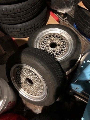 SSRメッシュ 13インチ5.5j 114.3 希少 タイヤ付