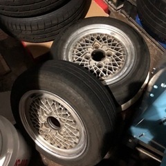 SSRメッシュ　13インチ5.5j 114.3 希少　タイヤ付