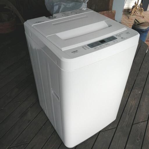 ★AQUA全自動洗濯機4.5キロ★吸水・排水ホース、説明書付き★6000円