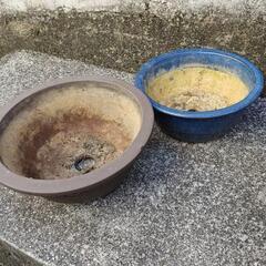 【ネット決済】蒼丸鉢と丸鉢　二個セット